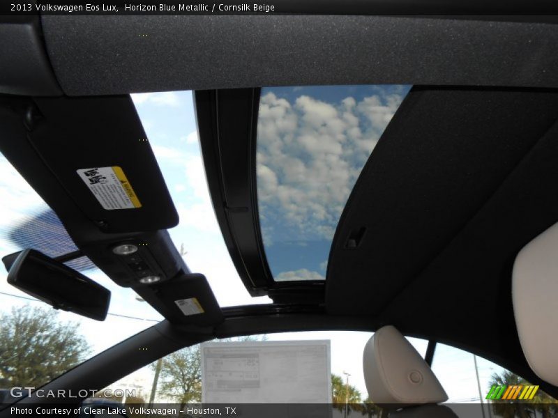 Horizon Blue Metallic / Cornsilk Beige 2013 Volkswagen Eos Lux