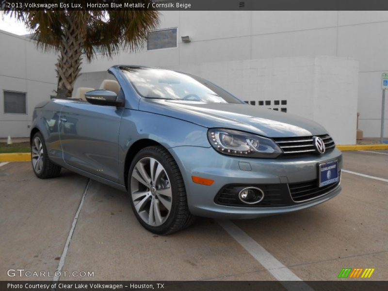 Horizon Blue Metallic / Cornsilk Beige 2013 Volkswagen Eos Lux