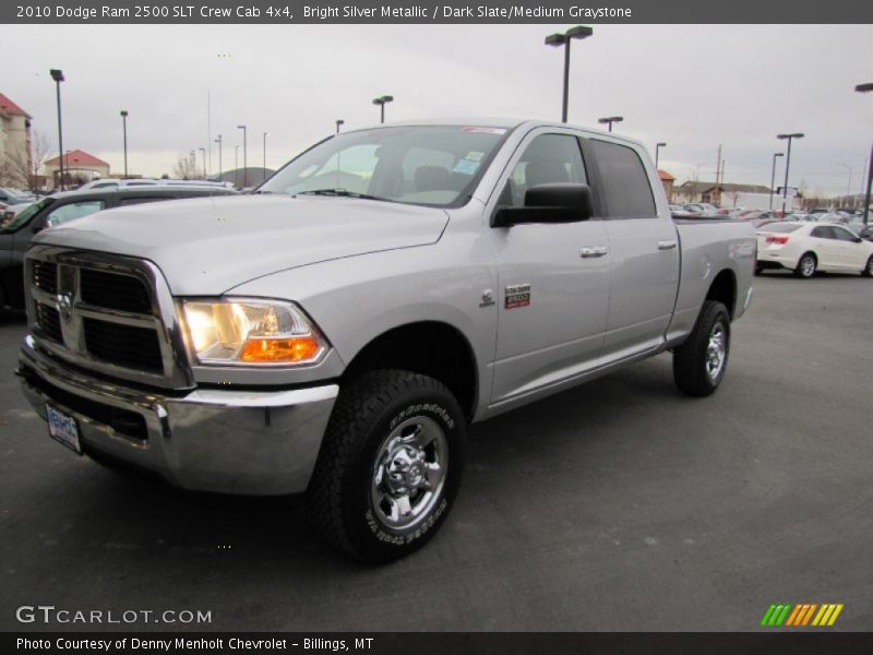 Bright Silver Metallic / Dark Slate/Medium Graystone 2010 Dodge Ram 2500 SLT Crew Cab 4x4