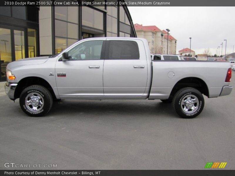 Bright Silver Metallic / Dark Slate/Medium Graystone 2010 Dodge Ram 2500 SLT Crew Cab 4x4