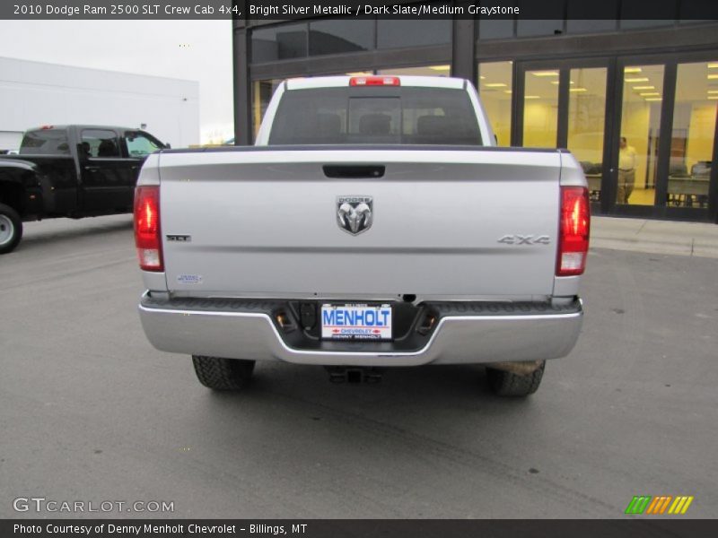 Bright Silver Metallic / Dark Slate/Medium Graystone 2010 Dodge Ram 2500 SLT Crew Cab 4x4