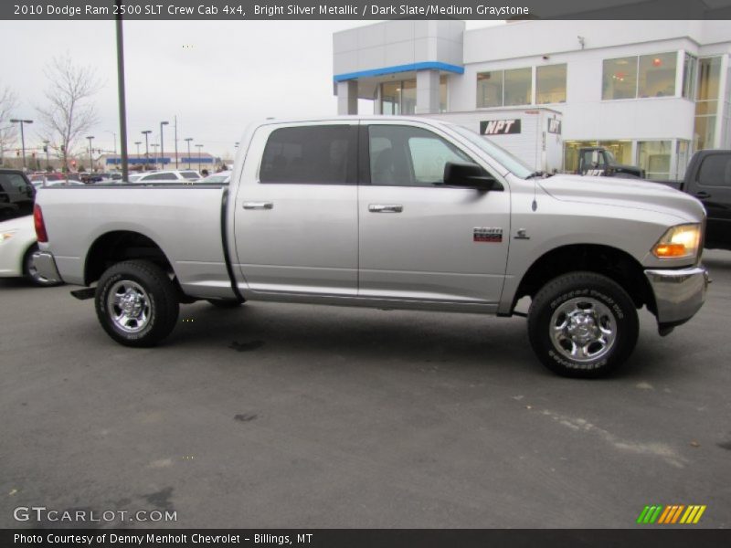 Bright Silver Metallic / Dark Slate/Medium Graystone 2010 Dodge Ram 2500 SLT Crew Cab 4x4
