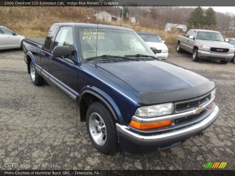Indigo Blue Metallic / Graphite 2000 Chevrolet S10 Extended Cab