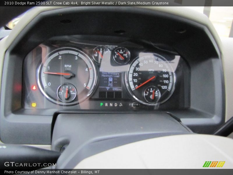 Bright Silver Metallic / Dark Slate/Medium Graystone 2010 Dodge Ram 2500 SLT Crew Cab 4x4