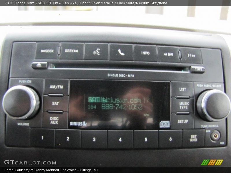 Bright Silver Metallic / Dark Slate/Medium Graystone 2010 Dodge Ram 2500 SLT Crew Cab 4x4