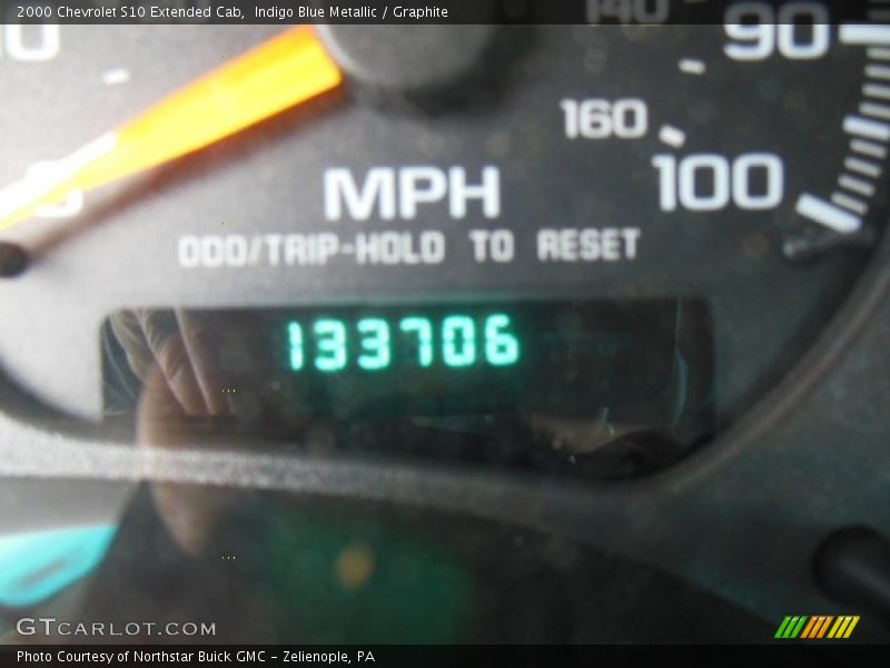 Indigo Blue Metallic / Graphite 2000 Chevrolet S10 Extended Cab