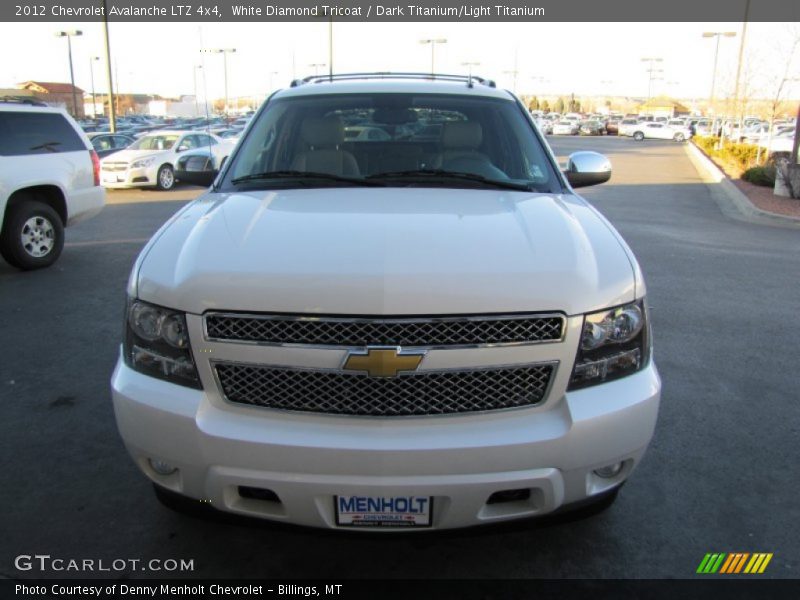 White Diamond Tricoat / Dark Titanium/Light Titanium 2012 Chevrolet Avalanche LTZ 4x4