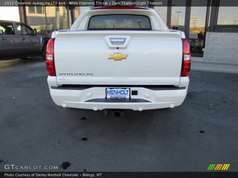 White Diamond Tricoat / Dark Titanium/Light Titanium 2012 Chevrolet Avalanche LTZ 4x4