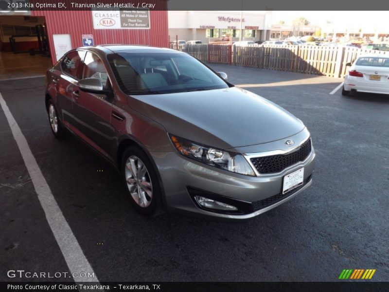 Titanium Silver Metallic / Gray 2013 Kia Optima EX