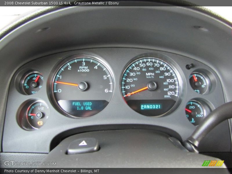 Graystone Metallic / Ebony 2008 Chevrolet Suburban 1500 LS 4x4