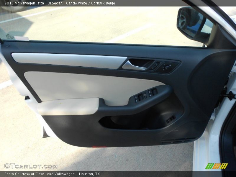 Candy White / Cornsilk Beige 2013 Volkswagen Jetta TDI Sedan