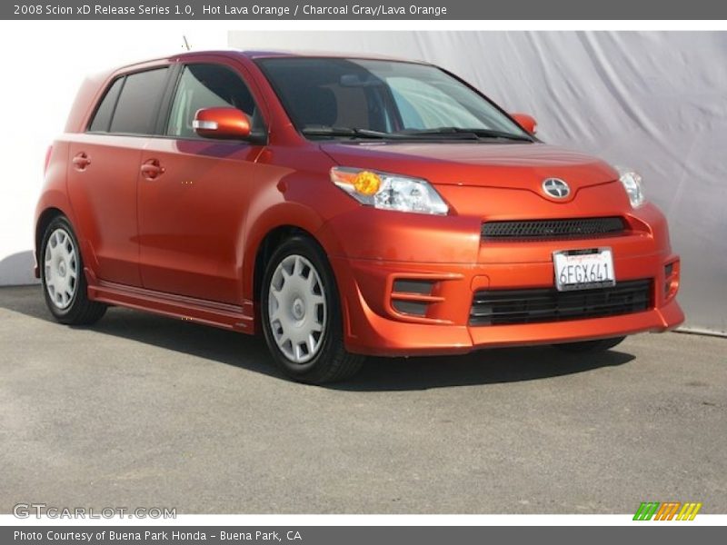 Hot Lava Orange / Charcoal Gray/Lava Orange 2008 Scion xD Release Series 1.0