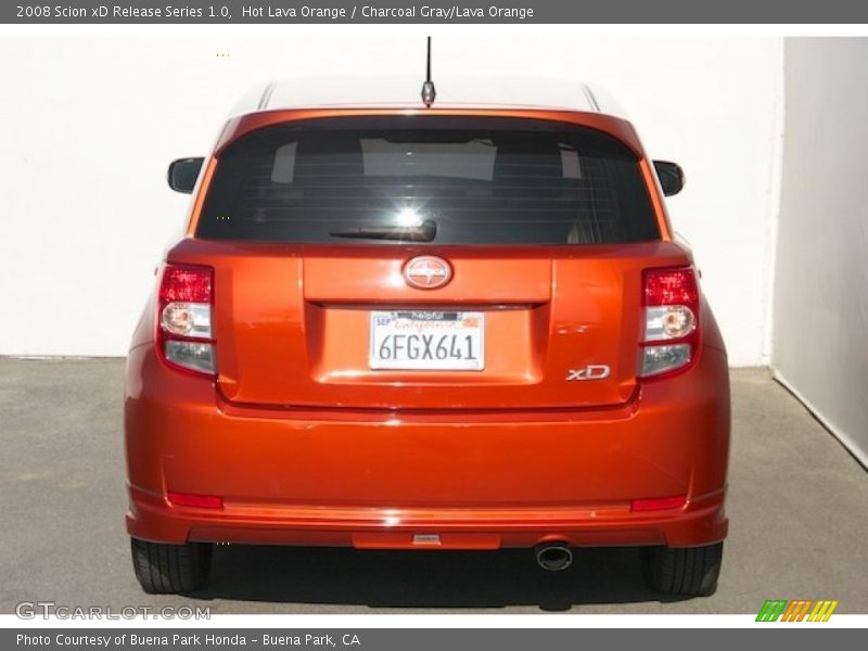 Hot Lava Orange / Charcoal Gray/Lava Orange 2008 Scion xD Release Series 1.0