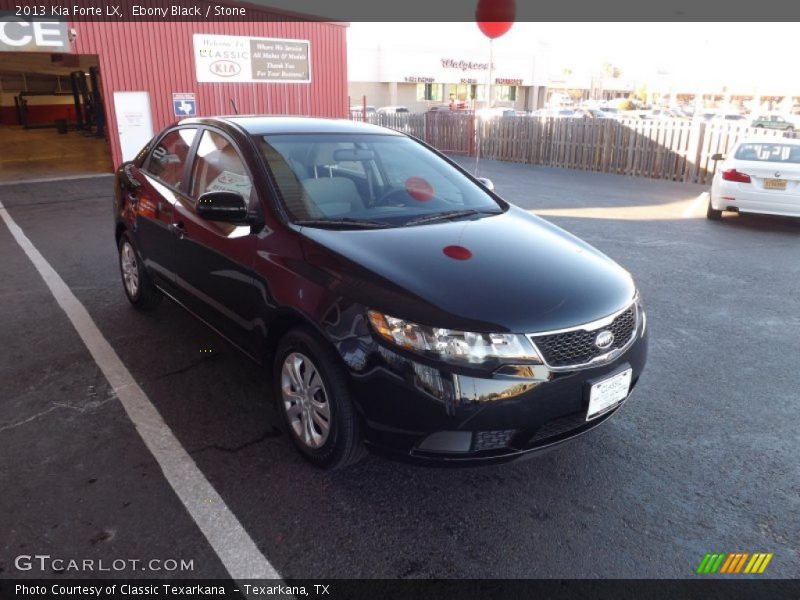 Ebony Black / Stone 2013 Kia Forte LX