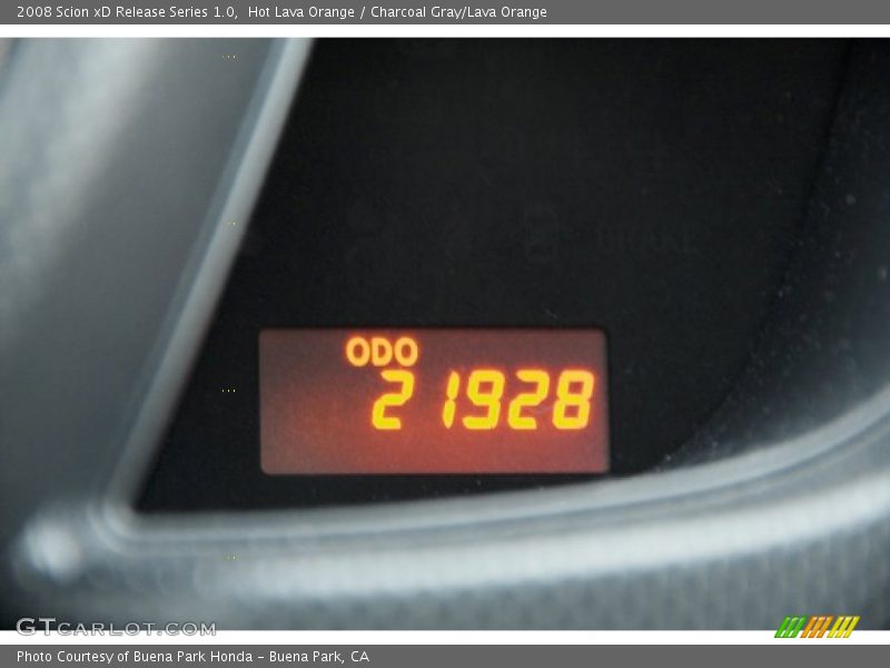Hot Lava Orange / Charcoal Gray/Lava Orange 2008 Scion xD Release Series 1.0