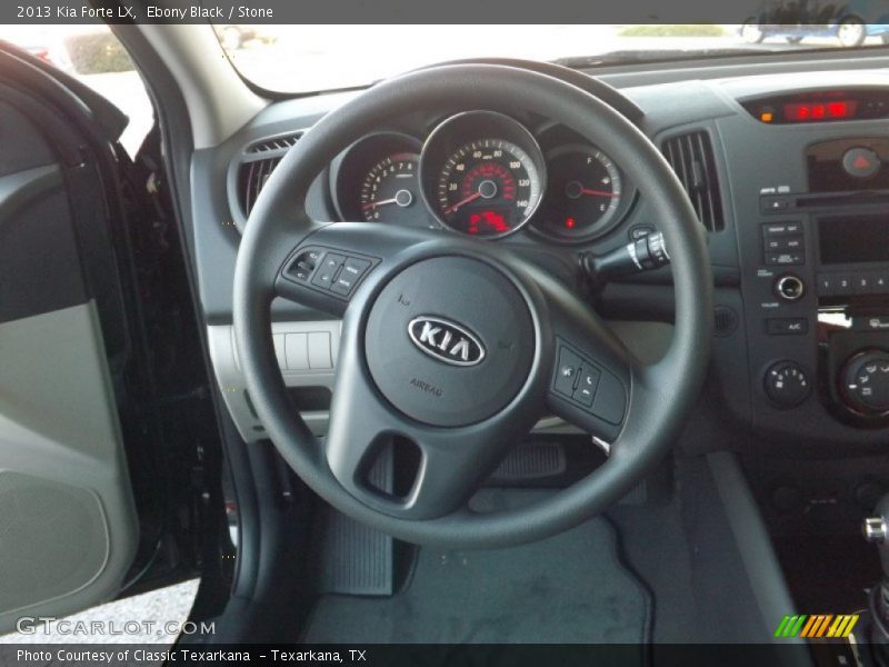 Ebony Black / Stone 2013 Kia Forte LX