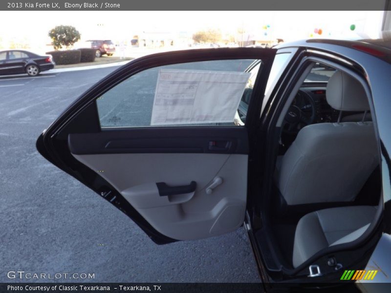 Ebony Black / Stone 2013 Kia Forte LX