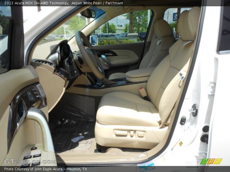 Aspen White Pearl / Parchment 2013 Acura MDX SH-AWD Technology