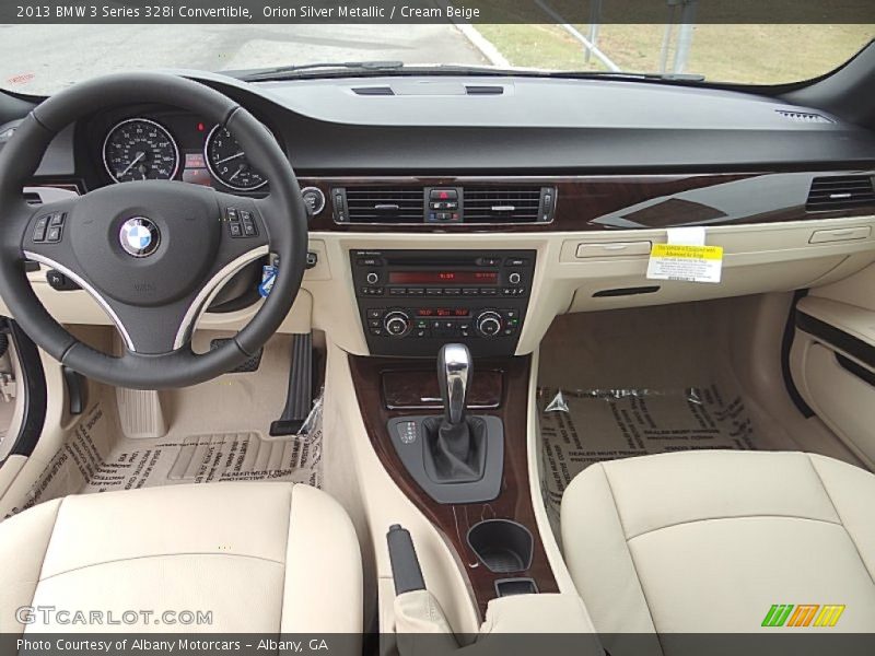 Orion Silver Metallic / Cream Beige 2013 BMW 3 Series 328i Convertible