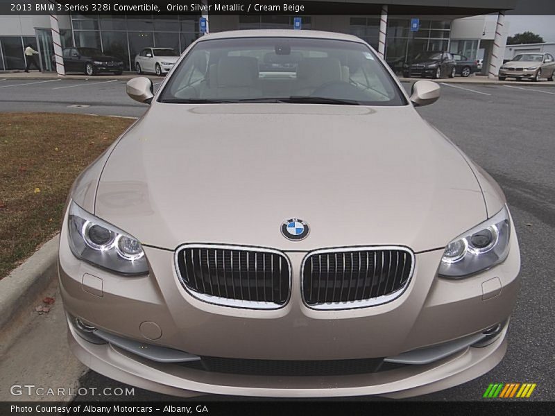 Orion Silver Metallic / Cream Beige 2013 BMW 3 Series 328i Convertible