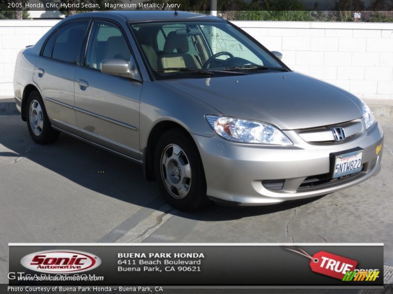 Magnesium Metallic / Ivory 2005 Honda Civic Hybrid Sedan