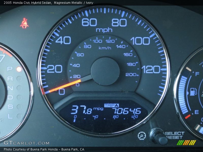 Magnesium Metallic / Ivory 2005 Honda Civic Hybrid Sedan