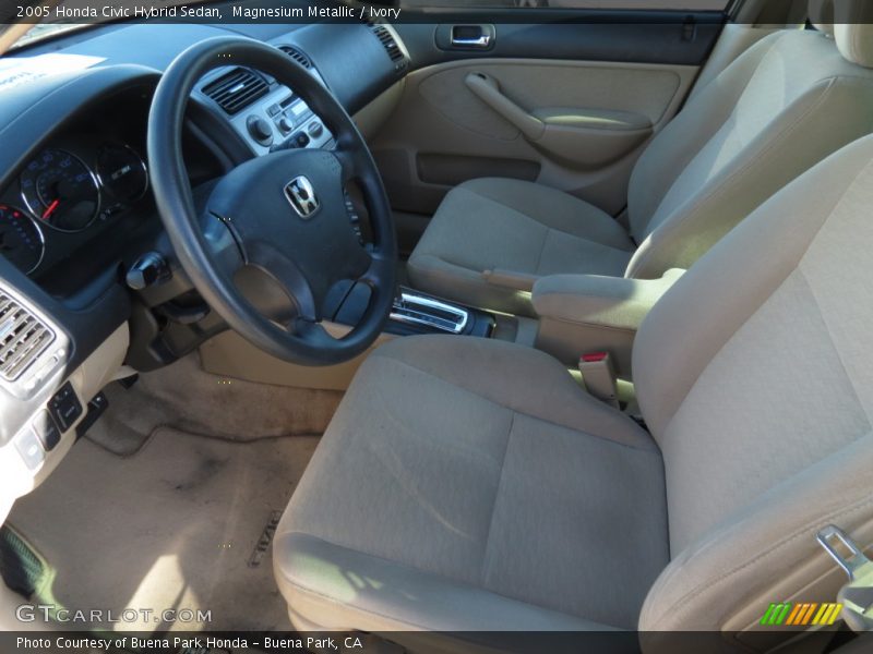 Magnesium Metallic / Ivory 2005 Honda Civic Hybrid Sedan