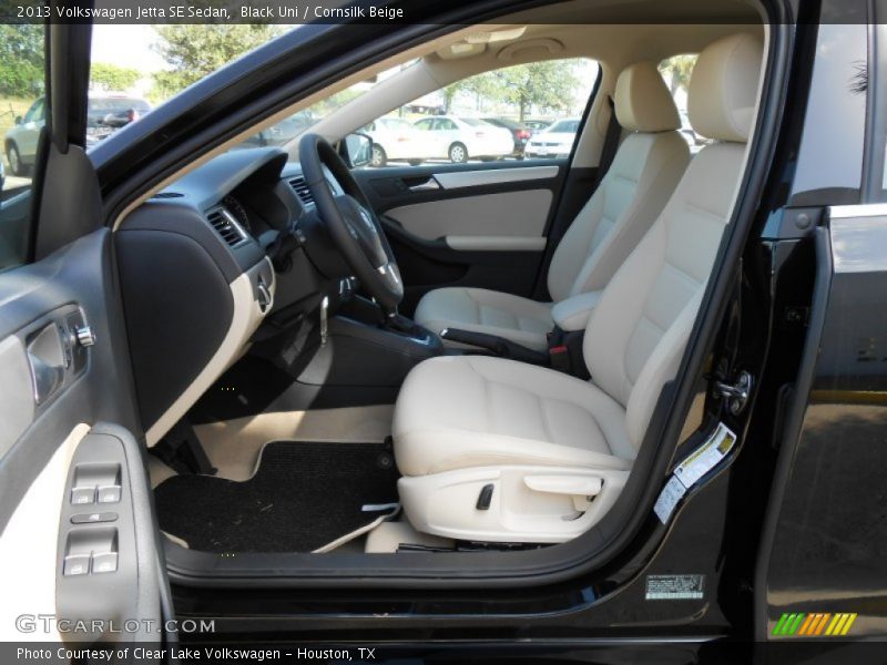 Black Uni / Cornsilk Beige 2013 Volkswagen Jetta SE Sedan