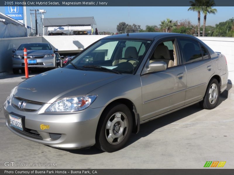 Magnesium Metallic / Ivory 2005 Honda Civic Hybrid Sedan
