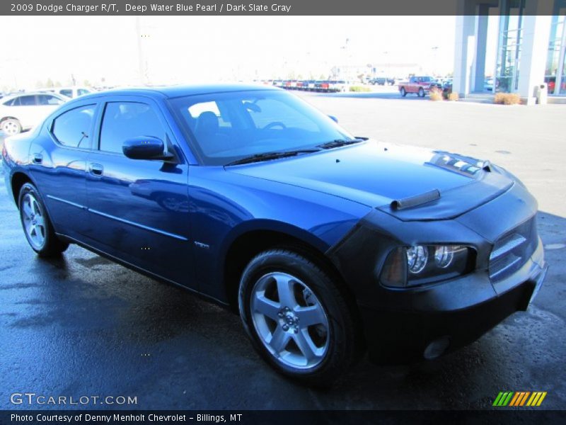 Deep Water Blue Pearl / Dark Slate Gray 2009 Dodge Charger R/T
