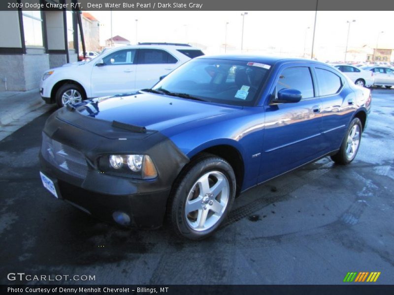 Deep Water Blue Pearl / Dark Slate Gray 2009 Dodge Charger R/T