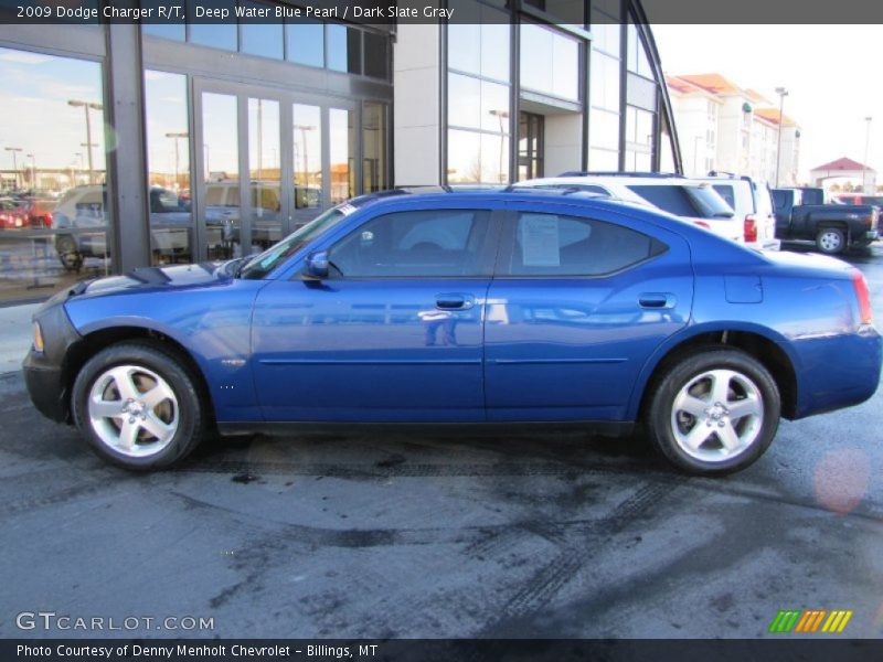 Deep Water Blue Pearl / Dark Slate Gray 2009 Dodge Charger R/T