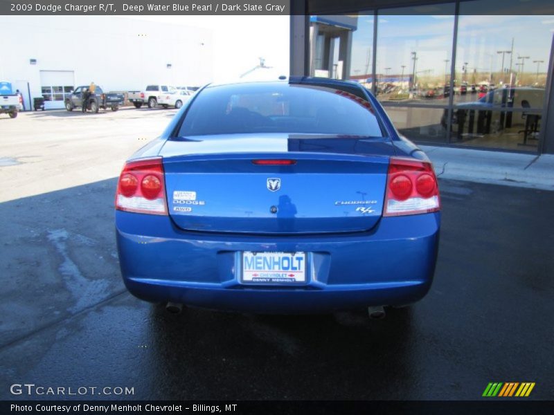 Deep Water Blue Pearl / Dark Slate Gray 2009 Dodge Charger R/T