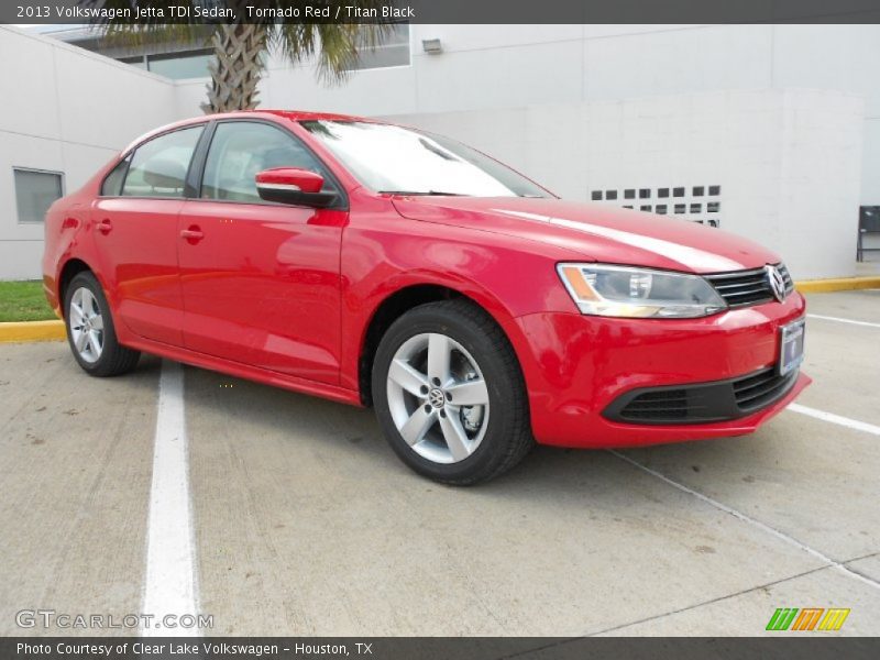 Tornado Red / Titan Black 2013 Volkswagen Jetta TDI Sedan