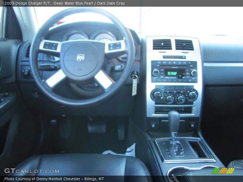 Deep Water Blue Pearl / Dark Slate Gray 2009 Dodge Charger R/T