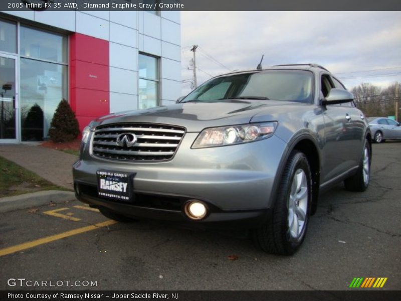 Diamond Graphite Gray / Graphite 2005 Infiniti FX 35 AWD