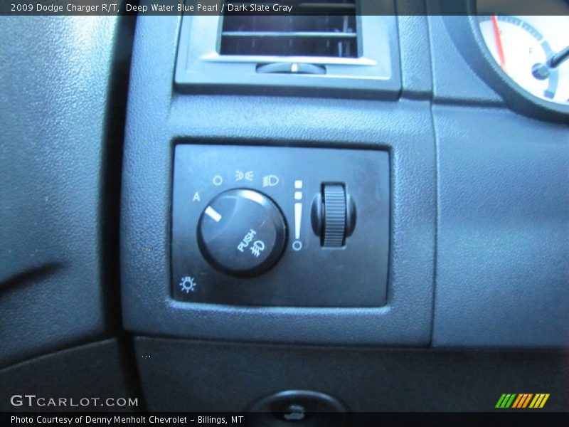 Deep Water Blue Pearl / Dark Slate Gray 2009 Dodge Charger R/T