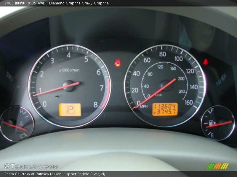 Diamond Graphite Gray / Graphite 2005 Infiniti FX 35 AWD