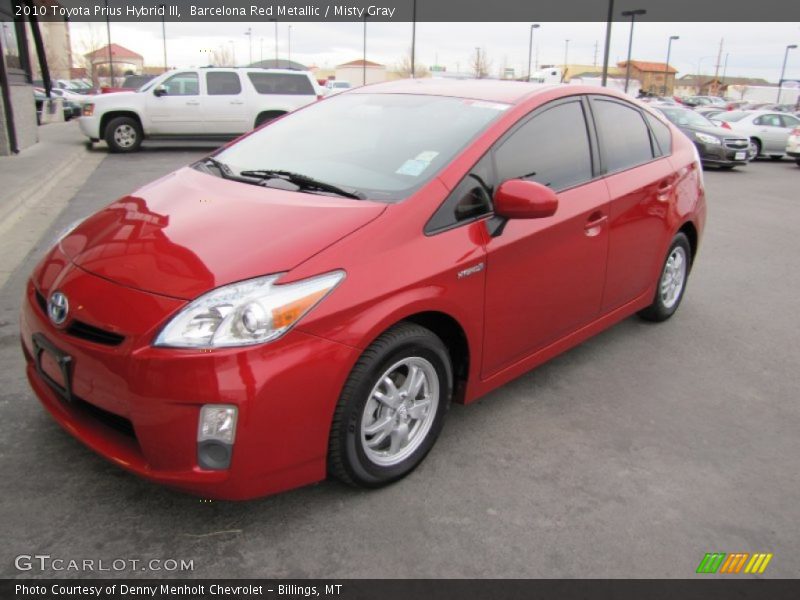 Barcelona Red Metallic / Misty Gray 2010 Toyota Prius Hybrid III