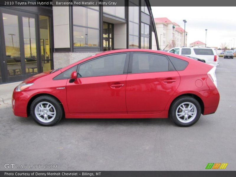 Barcelona Red Metallic / Misty Gray 2010 Toyota Prius Hybrid III
