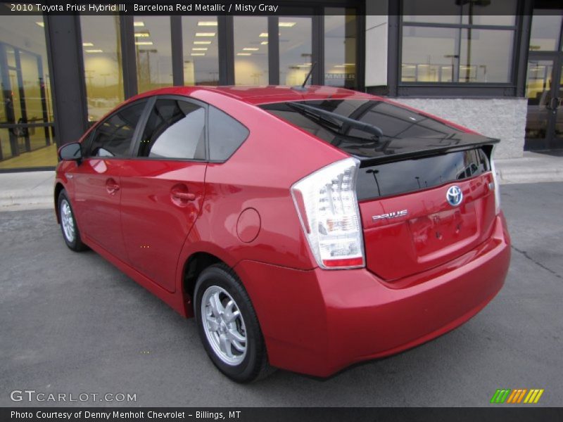 Barcelona Red Metallic / Misty Gray 2010 Toyota Prius Hybrid III