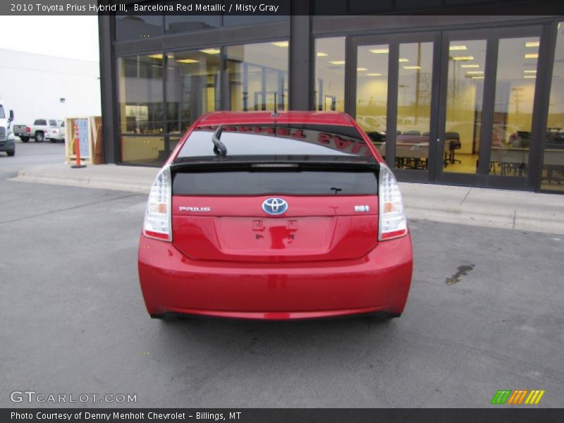 Barcelona Red Metallic / Misty Gray 2010 Toyota Prius Hybrid III