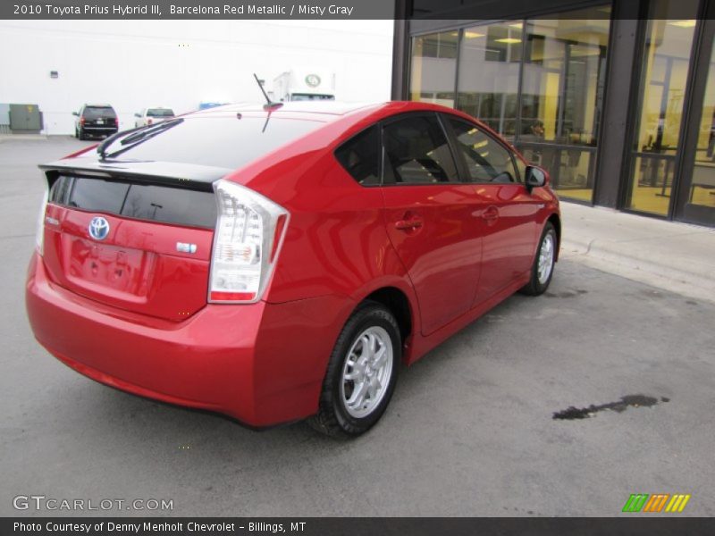 Barcelona Red Metallic / Misty Gray 2010 Toyota Prius Hybrid III