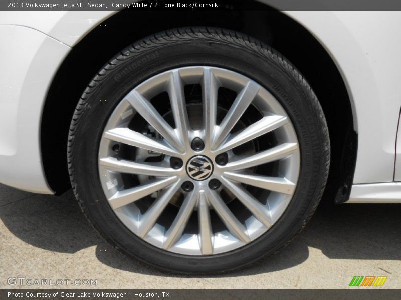 Candy White / 2 Tone Black/Cornsilk 2013 Volkswagen Jetta SEL Sedan