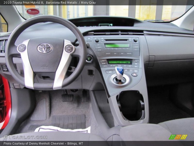 Barcelona Red Metallic / Misty Gray 2010 Toyota Prius Hybrid III