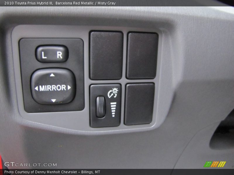 Barcelona Red Metallic / Misty Gray 2010 Toyota Prius Hybrid III