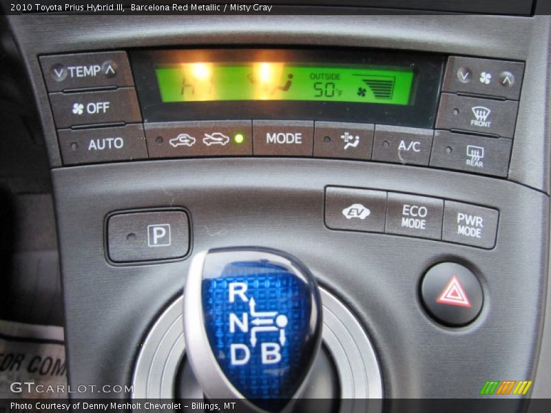 Barcelona Red Metallic / Misty Gray 2010 Toyota Prius Hybrid III