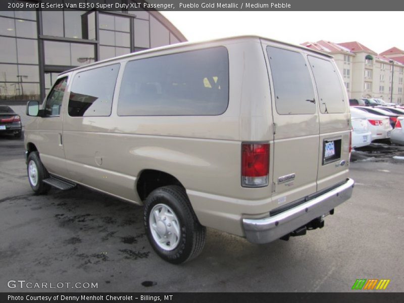 Pueblo Gold Metallic / Medium Pebble 2009 Ford E Series Van E350 Super Duty XLT Passenger