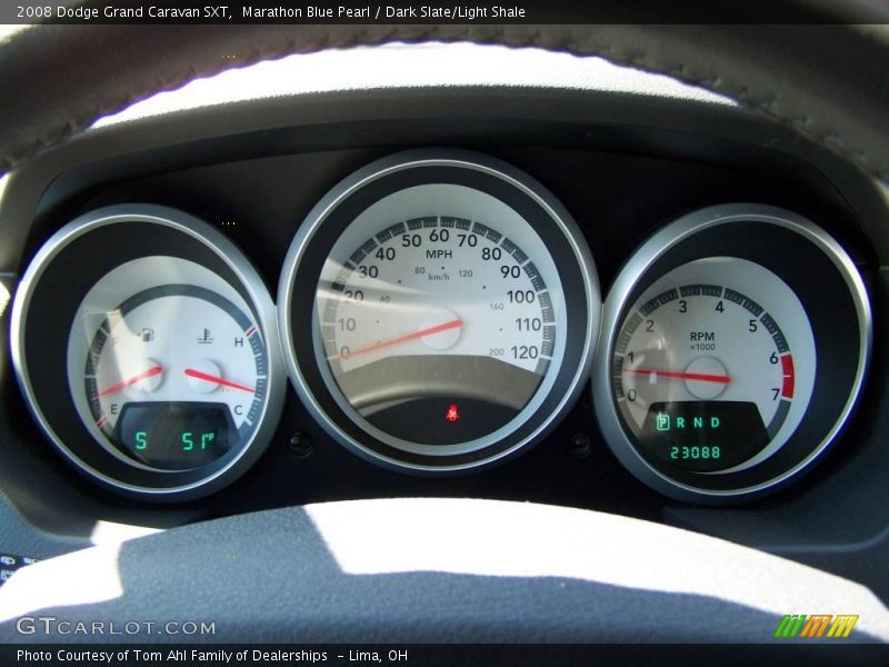Marathon Blue Pearl / Dark Slate/Light Shale 2008 Dodge Grand Caravan SXT