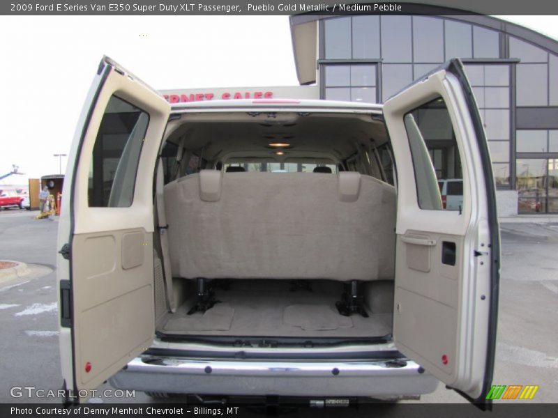 Pueblo Gold Metallic / Medium Pebble 2009 Ford E Series Van E350 Super Duty XLT Passenger
